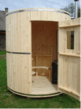 Sauna vertical en bois 1 piece Sauna vertical en bois 1 piece