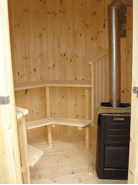 Sauna vertical en bois 3 pieces Sauna vertical en bois 3 pieces