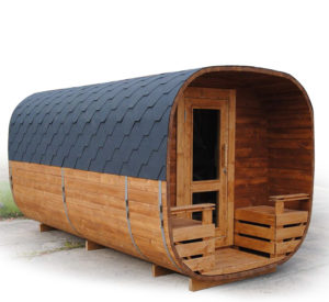 sauna bois carré